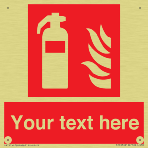 Custom Fire extinguisher Sign
